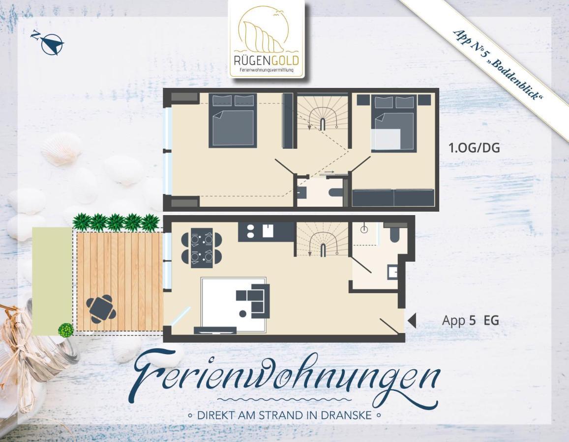 ,,Inselromantik" Appartement 3 Dranske Exteriör bild